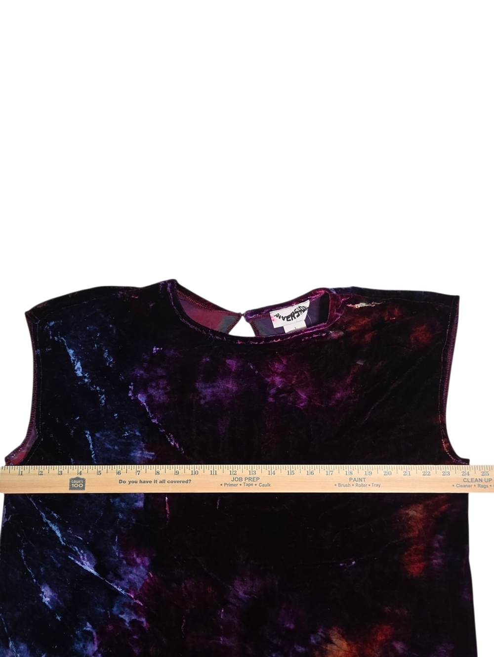 Free People Riverside Velvet Romper Purple Tie Dye Silk Blend Boho Small NWT - Picture 4 of 13